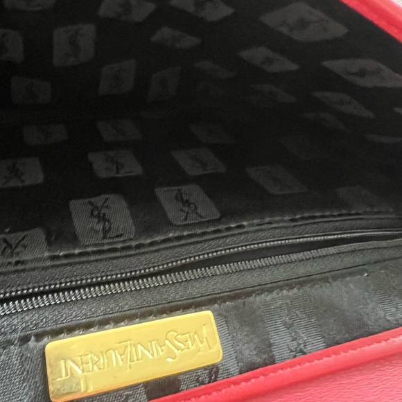 ❌SOLD❌YSL Red Leather Clutch - Picture 12 of 16